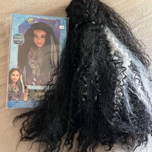 Black wig with white Zombie